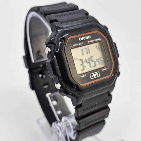 Casio Digital Sport Watch Men 42MM Black Case Black Plastic Bands - Picture 3 of 15